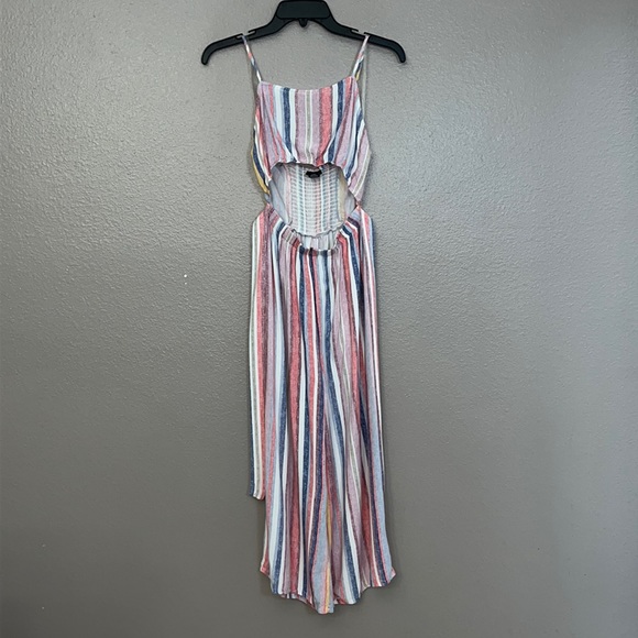 Rue21 Pants & Jumpsuits Rue 2 Womans Small Striped Jumpsuit Stomach